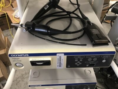Olympus OTV-S190 VISERA ELITE & CLV-S190 Light Source Set With ENF-VH Scope